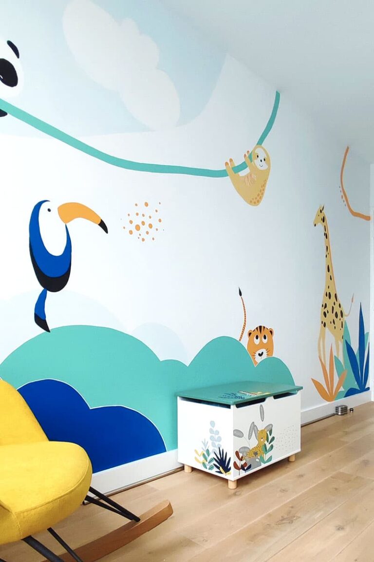 Décoration Murale pour Chambre de Bébé : une fresque murale à Paris 11ème