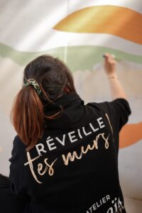 fresque en live aux journées européenne des métiers d'art à Dinan (22)