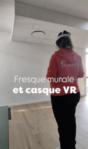 Fresque murale et casque VR, un outil au service de la réalisation de vos projets.