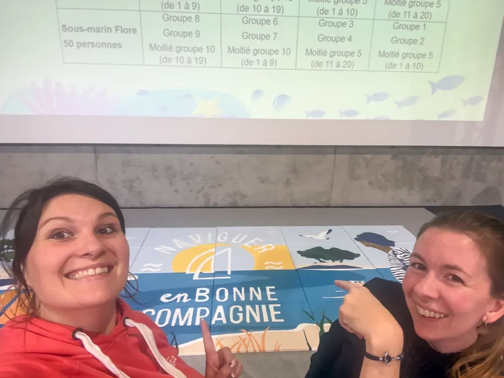 Fresque collective : un team building artistique de 200 personnes avec La Compagnie des Ports du Morbihan - Lorient - Atelier Lunaïa