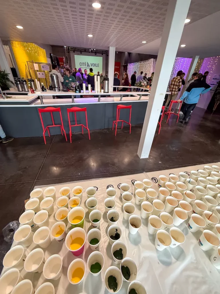 Fresque collective : un team building artistique de 200 personnes avec La Compagnie des Ports du Morbihan - Lorient - Atelier Lunaïa